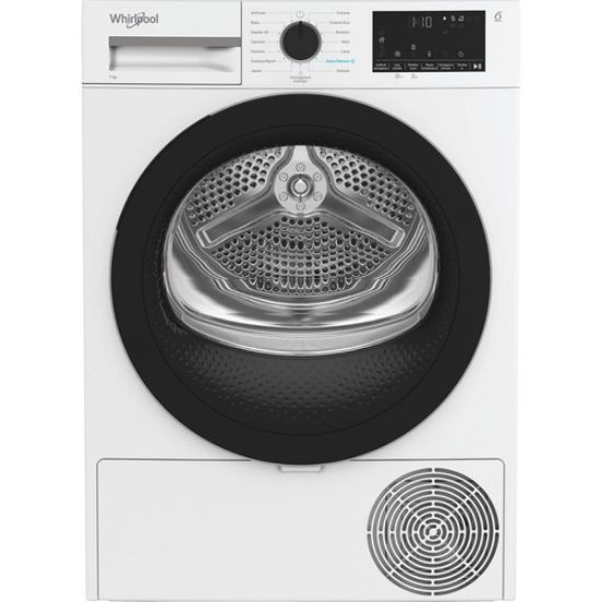 Immagine di Whirlpool C WD R47M WBS IT, Capacità 7kg, classe C, colore White, Display digitale XL, porta nera, Slim | Profondità mobile: 46 cm, Wi-Fi