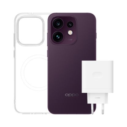 Immagine di OPPO Reno16 5G AI Smartphone, Tripla fotocamera 50+50+50MP, Selfie 50MP, Display 6.32” 120HZ AMOLED FHD+, 6000mAh, RAM 8GB(Esp2GB/4GB/8GB)+ROM 512GB [Versione Italia], Purple Black