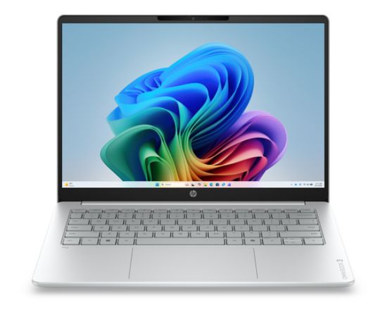 Immagine di HP DV2B9EA laptop Copilot+ PC Snapdragon X1-26-100 Computer portatile 35,6 cm (14") 2K 8 GB LPDDR5x-SDRAM 512 GB SSD Wi-Fi 6E (802.11ax) Windows 11 Home AI PC Argento