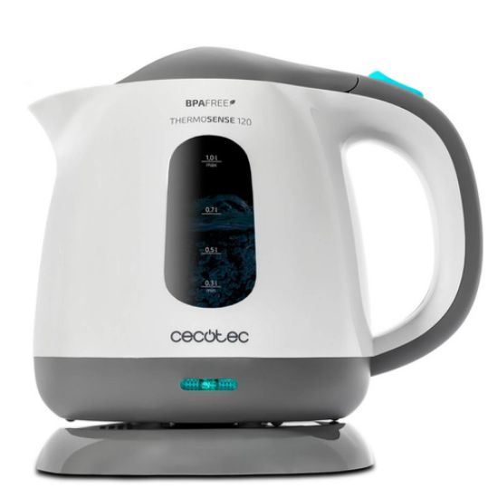 Immagine di Cecotec 01517 bollitore elettrico 1 L 1100 W Grigio, Bianco