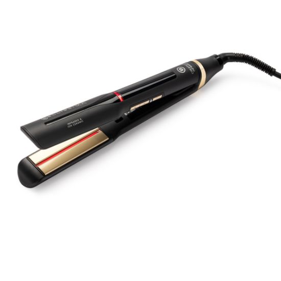 Immagine di Bellissima Imetec Creativity Infrared, Piastra per capelli lisci, tecnologia raggi infrarossi, 4 elementi riscaldanti, rivestimento ION Ceramic, 11 temperature regolabili da 130 °C a 230 °C