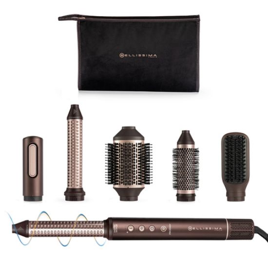 Immagine di Bellissima Imetec Prodigy | Styler Digitale ad aria calda 6 in 1 - Onde, Ricci, Liscio Volume Senza Danni ai Capelli - Tecnologia Ion-Ceramic HI-Pro - Tecnologia Coanda - Controllo del Calore