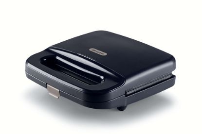 Immagine di Ariete 1971 Tostiera Breakfast, Piastra elettrica per toast, sandwich e panini, 750W, Piastre fisse grill, Rivestimento antiaderente, Posizione e riponimento verticale, Dark & Sahara Grey
