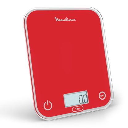 Immagine di Moulinex BN50U3 bilancia da cucina Rosso Superficie piana Rettangolo Bilancia da cucina elettronica