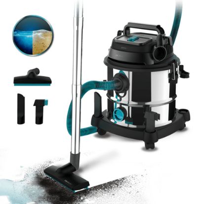 Immagine di Cecotec Conga Rockstar Wet & Dry Steel Max 20 L Aspiratore a cilindro Secco e bagnato 1400 W Combi
