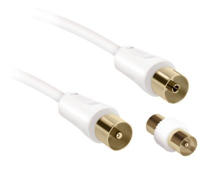 Immagine di Ekon ECAN100MECOMFW cavo coassiale 10 m Bianco