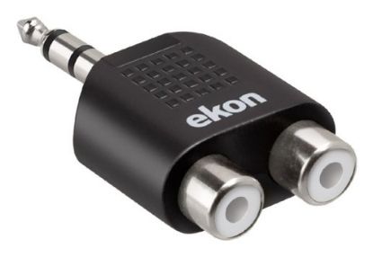 Immagine di Ekon ECASPLITJACK1M2RCA splitter audio Nero
