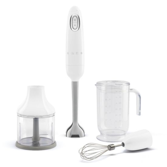 Immagine di Smeg Frullatore Immersione con Accessori 50's Style – Bianco LUCIDO – HBF03WHEU