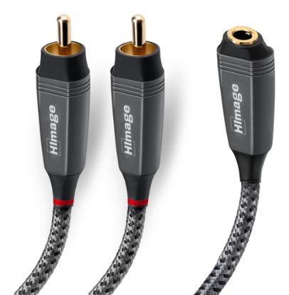 Immagine di HIMAGE HIAJACK32X15MFG cavo audio 1,5 m 3.5mm 2 x RCA Nero, Grigio