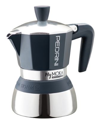 Immagine di Pedrini MyMoka induction Caffettiera 2 tazze Tortora