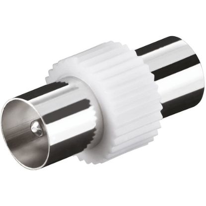Immagine di Qixo Cavo Antenna Coassiale Oro Maschio-Femmina con Adattatore Maschio 1,5M Bianco