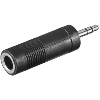 Immagine di Qixo Adattatore Jack 3,5 mm Femmina a Jack 6,35 mm Stereo Maschio Nero