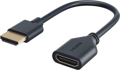 Immagine di Qixo Adattatore Cavo HDMI 4K/60Hz Maschio-Femmina 0.1M Nero