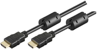 Immagine di Qixo Cavo HDMI 4K/60Hz Ethernet con Ferrite Maschio-Maschio 10M Nero