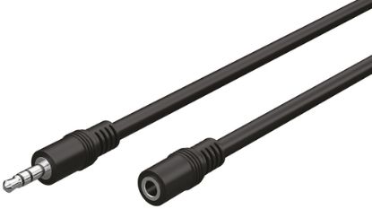 Immagine di Qixo Cavo Prolunga AUX Jack 3,5 mm Maschio-Femmina 5M Nero