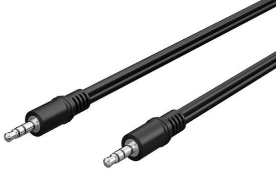 Immagine di Qixo Cavo Audio AUX Jack 3.5 1.5M Maschio-Maschio Nero
