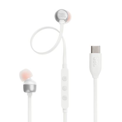 Immagine di JBL Tune 310C Auricolare Cablato In-ear Musica e Chiamate USB tipo-C Bianco
