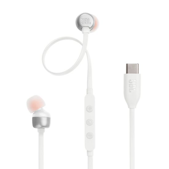 Immagine di JBL Tune 310C Auricolare Cablato In-ear Musica e Chiamate USB tipo-C Bianco