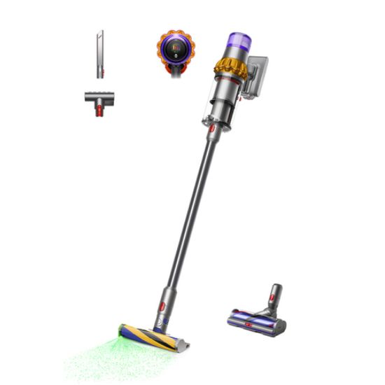 Immagine di Dyson V15 Detect Absolute Aspirapolvere a bastone 2 in 1 Batteria Secco HEPA Senza sacchetto 0,77 L Acciaio inox
