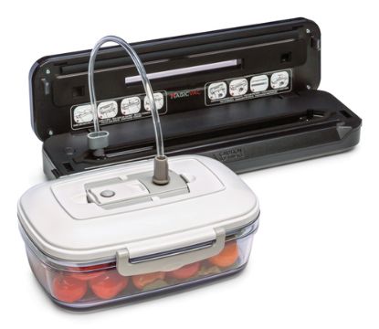 Immagine di Magic Vac COMPACT,MINIMO INGOMBRO, MASSIMA EFFICACIA MACCHINA PER IL SOTTOVUOTO DOMESTICO DAL DESIGN COMPATTO. DOTATA DI UNA POMPA SINGOLA DA 9 L/MIN.