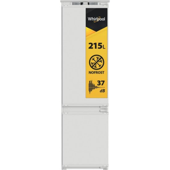 Immagine di Whirlpool WHKN 3283 B4E Frigorifero combinato a incasso, Total No Frost ventilato, 55 cm, Classe E, Bianco, 37 db, h 194cm