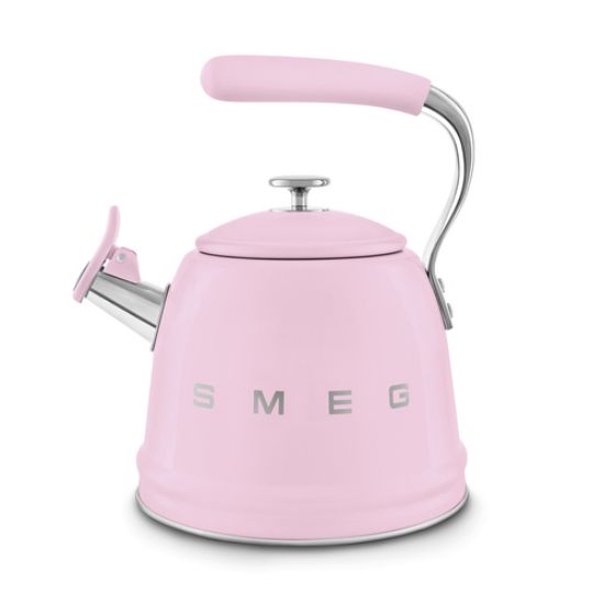 Immagine di Smeg Bollitore con fischio 50's Style - Rosa LUCIDO - WKF01PK