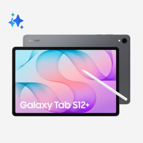 Immagine di Samsung Galaxy Tab S12+, WIFI, 12GB+256GB, Display 12.6", Gray, Galaxy AI, Batteria 11.600 Mah
