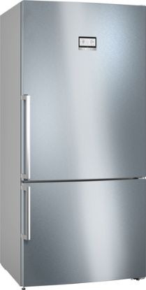 Immagine di Bosch Serie 6 KGN86AIDR Frigorifero Combinato da libera installazione 186 x 86 cm Acciaio anti-impronta Classe D