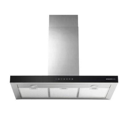 Immagine di Glem Gas GHB990IXA cappa aspirante Cappa aspirante a parete Nero, Acciaio inox 679 m³/h