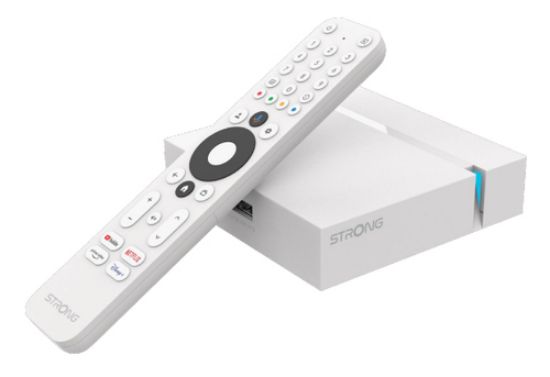 Immagine di Strong LEAP-S3+V2 Smart TV box Bianco 4K Ultra HD 16 GB Wi-Fi Collegamento ethernet LAN