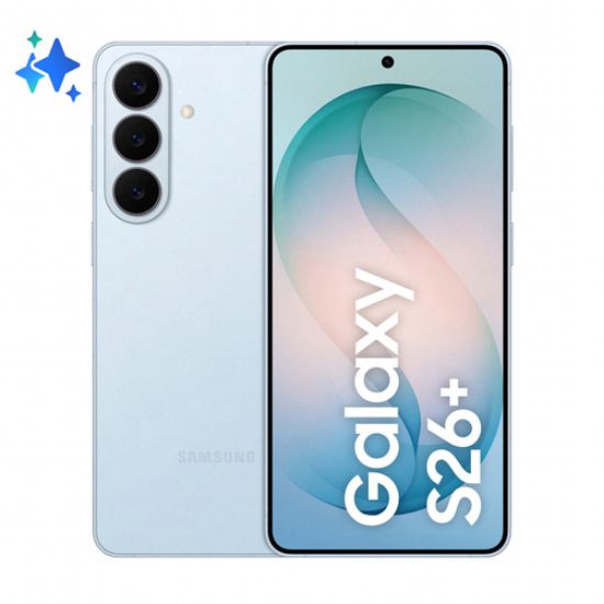 Immagine di Samsung Galaxy S26+ Smartphone AI, 512GB, Processore avanzato, Assistente Foto, Creative Studio, Camera 50 MP, 4900 mAh, Sky Blue