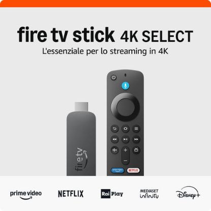 Immagine di Amazon Fire TV Stick 4K Select 4K Ultra HD Fire OS Nero