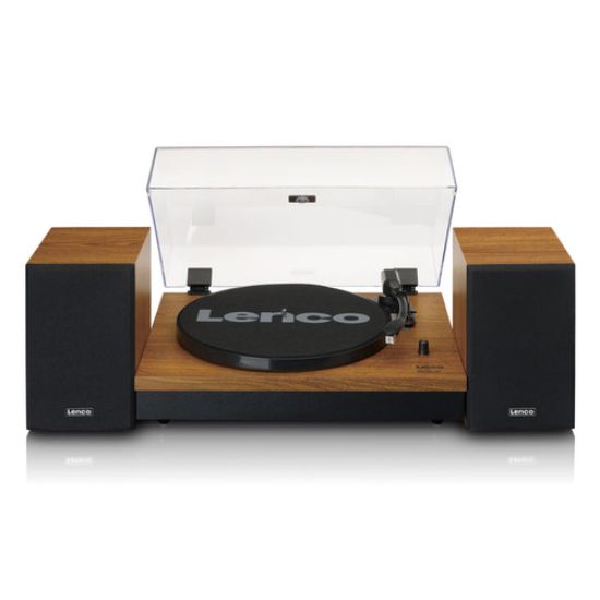 Immagine di Lenco LS-310WD piatto audio Giradischi con trasmissione a cinghia Nero, Legno Manuale