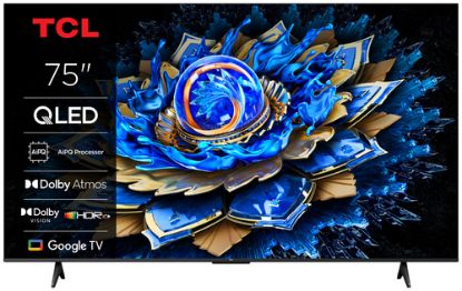 Immagine di TCL T69C 75T69C 50" QLED, TV Direct LED, TV 4K HDR, Smart TV alimentata da Google TV (Dolby Vision & Atmos, Game Master, Motion Clarity, compatibile con Google Assistant e Alexa)