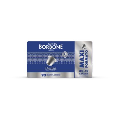 Immagine di Caffè Borbone Capsule compatibili Alluminio sistema Nespresso - Miscela Decisa - 80+10 capsule