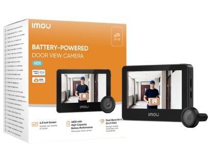 Immagine di Imou VD1 Spioncino smart a batteria, con monitor da 4,3 pollici e risoluzione da 5MP