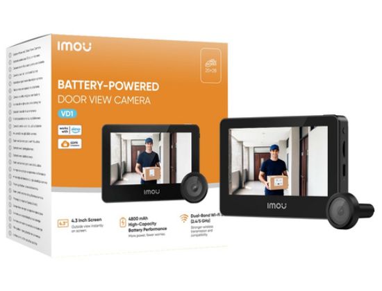 Immagine di Imou VD1 Spioncino smart a batteria, con monitor da 4,3 pollici e risoluzione da 5MP