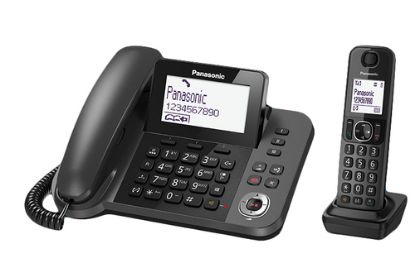 Immagine di Panasonic KX-TGF320EXM - Telefono cordless con segreteria telefonica, nero