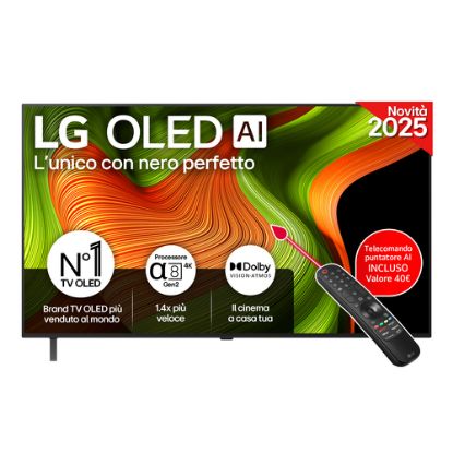 Immagine di LG OLED AI OLED55B56LA TV Serie B5 55'' 4K, α8 Gen2, Dolby Vision, 20W, 4 HDMI con VRR 120Hz, G-Sync, Smart TV WebOS 25