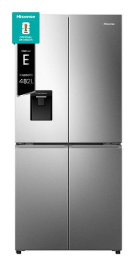 Immagine di Hisense frigorifero Quattro Porte RQ5P470SMIE libera installazione 460L Classe D Dispenser acqua
