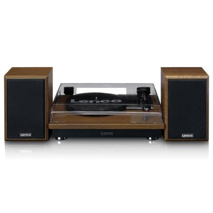 Immagine di Lenco LS-100WD piatto audio Giradischi con trasmissione a cinghia Nero, Quercia Automatico