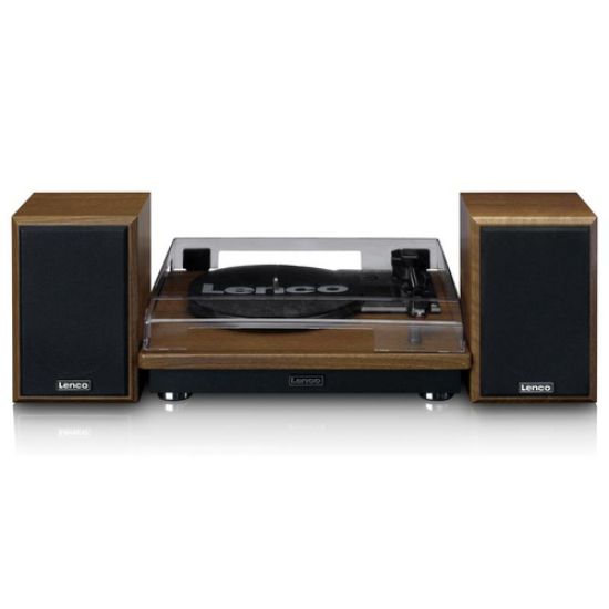 Immagine di Lenco LS-100WD piatto audio Giradischi con trasmissione a cinghia Nero, Quercia Automatico
