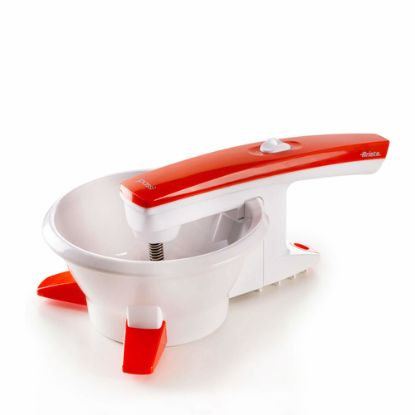 Immagine di Ariete 261 Passì - Passaverdure Elettrico - 3 dischi Acciaio Inox - adattabile a qualsiasi recipiente - 25 Watt - Bianco e arancio