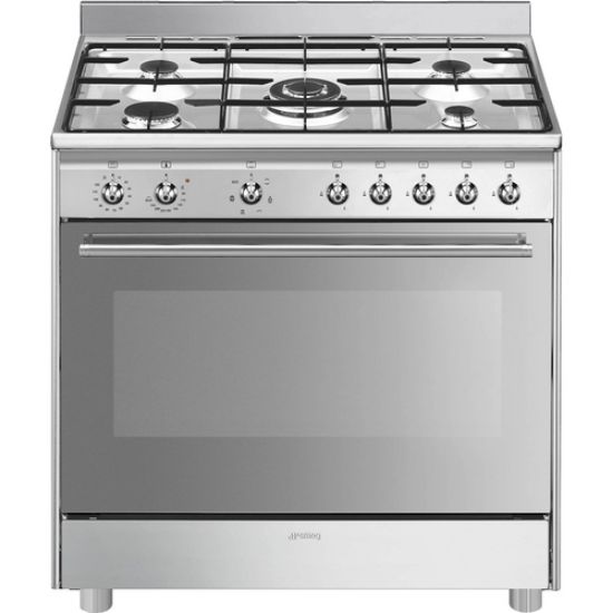 Immagine di Smeg SX91GM cucina A Gas Acciaio inox Made in Italy