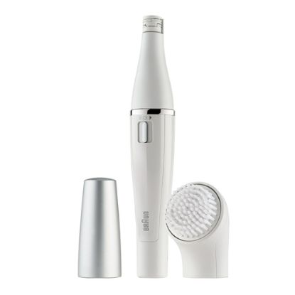 Immagine di Braun FaceSpa Face Spa Depilatore Donna Epilatore Viso, Accessori Inclusi, Con Spazzola Pulizia Viso, 100% impermeabile, Idea Regalo, 810 Bianco