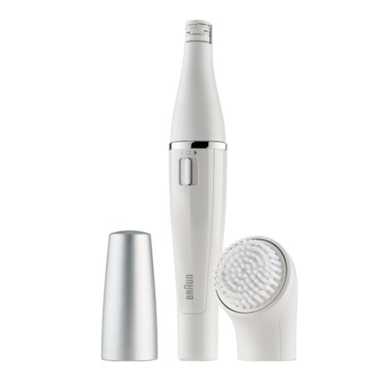 Immagine di Braun FaceSpa Face Spa Depilatore Donna Epilatore Viso, Accessori Inclusi, Con Spazzola Pulizia Viso, 100% impermeabile, Idea Regalo, 810 Bianco