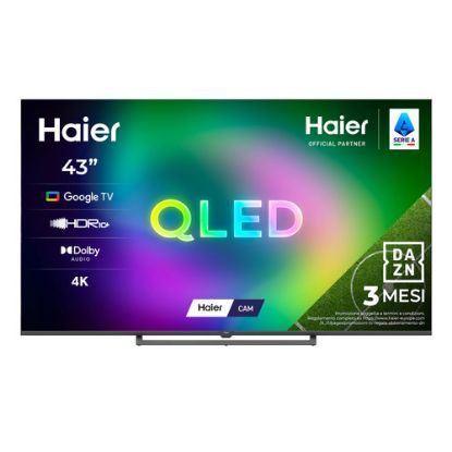 Immagine di Haier S80G Series Smart TV QLED 43" H43S80GUX, 4K, Google TV, AI Picture Quality, HDR10, Dolby Audio, HDMI 2.1 x4, Bluetooth 5.1